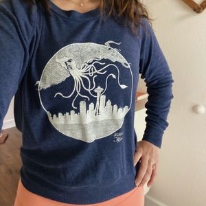 Seattle Squid crew navy blue Small
